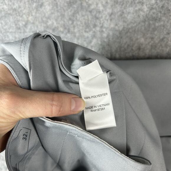 Mizzen Main Pants Mens 36x32 Gray Baron Athletic Tapered Performance Stretch - Picture 5 of 11